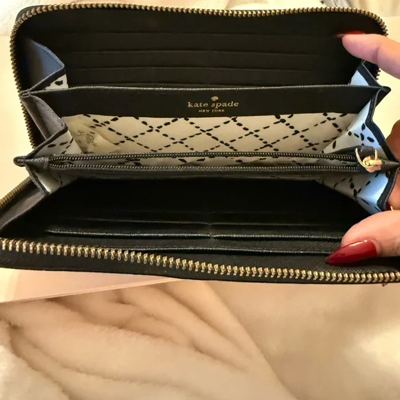 Kate Spade Black Textured Wallet - Picture 2 of 2